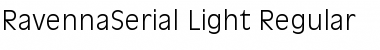 RavennaSerial-Light Regular Font RavennaSerial-Light Regular Font