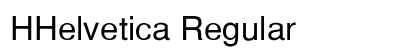 HHelvetica Regular Preview