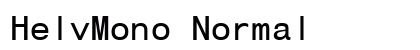 HelvMono Normal preview