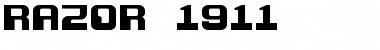 Razor 1911 Regular Font