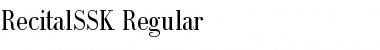 RecitalSSK Font