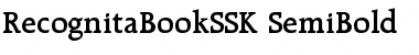 RecognitaBookSSK Font