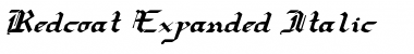 Redcoat Expanded Italic Font