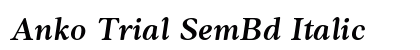 Anko Trial SemBd Italic preview