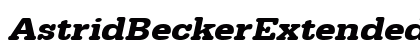 AstridBeckerExtended Bold Italic preview