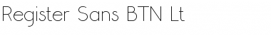 Register Sans BTN Lt Font