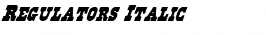 Regulators Italic Font