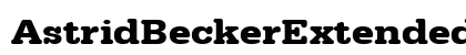 AstridBeckerExtended Bold Preview