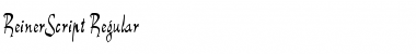Download ReinerScript Font Download ReinerScript Font
