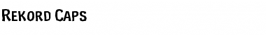 Download Rekord Caps Font Download Rekord Caps Font