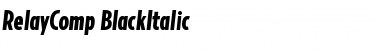 RelayComp-BlackItalic Regular Font