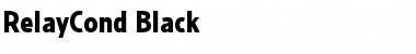 RelayCond-Black Regular Font