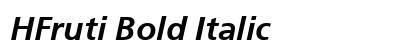 HFruti Bold Italic preview