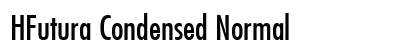 HFutura Condensed Normal Preview