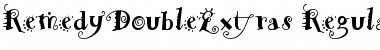 RemedyDoubleExtras Regular Font