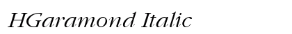 HGaramond Italic preview