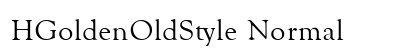 HGoldenOldStyle Normal preview