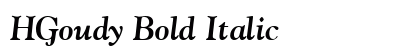 HGoudy Bold Italic preview