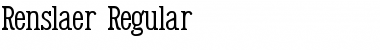 Renslaer Regular Font