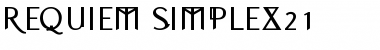 REQUIEM Regular Font