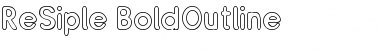 ReSiple BoldOutline Font