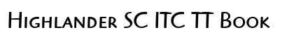 Highlander SC ITC TT Book preview