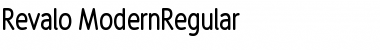 Revalo ModernRegular Font