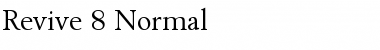 Revive 8 Normal Font