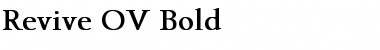 Download Revive OV bold Font
