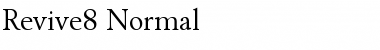 Revive8 Normal Font