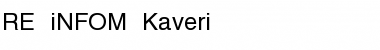 Download RE_iNFOM-Kaveri Font