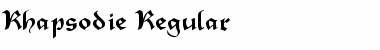 Rhapsodie Regular Font