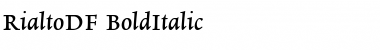RialtoDF Bold Italic Font