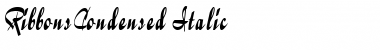 RibbonsCondensed Italic Font