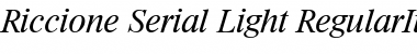 Riccione-Serial-Light Font