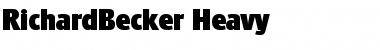 RichardBecker-Heavy Regular Font