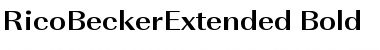 RicoBeckerExtended Font