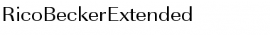 RicoBeckerExtended Font