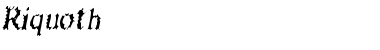 Download Riquoth Font Download Riquoth Font