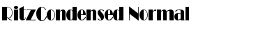 RitzCondensed Normal Font