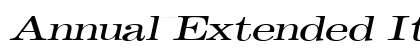 Annual Extended Italic preview