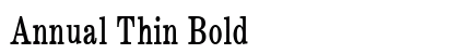 Annual Thin Bold