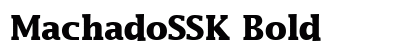MachadoSSK Bold preview