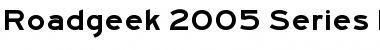 Roadgeek 2005 Series F Regular Font