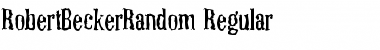 Download RobertBeckerRandom Font