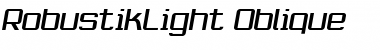 Download RobustikLight Oblique Font