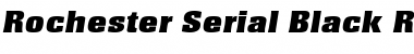 Rochester-Serial-Black RegularItalic Font