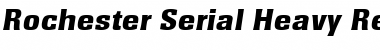 Rochester-Serial-Heavy RegularItalic Font