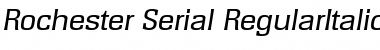 Rochester-Serial Font