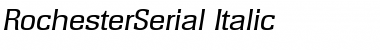 RochesterSerial Italic Font